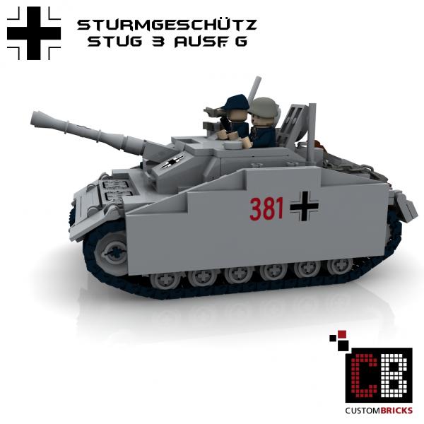 Custom WW2 Tank STUG 3 Sturmgeschütz III Ausf. G