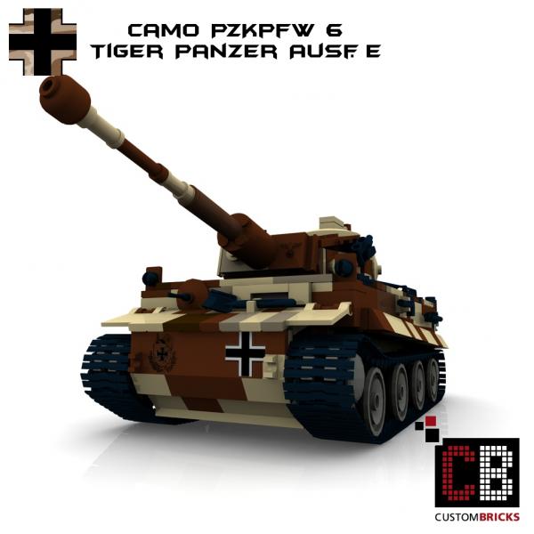 Custom WW2 Panzer CAMO PzKpfw VI Ausf. E Tiger