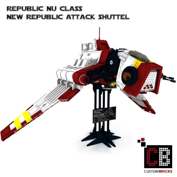 Custom NRAS - Nu Republic Attack Shuttel für Star Wars