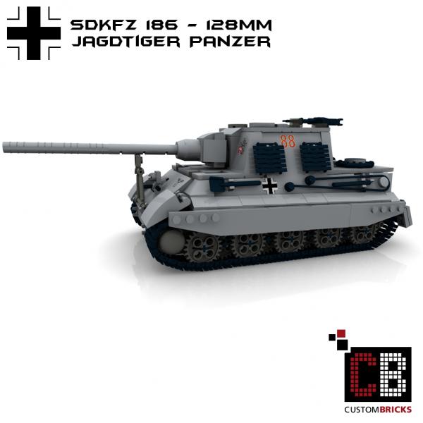 Custom WW2 Tank Jagdtiger 128mm - SdKfz 186