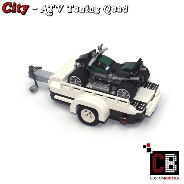 ATV Tuning Quad with trailer 10242 made of LEGO® bricks