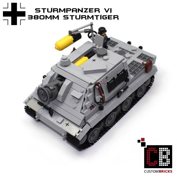 CUSTOM WW2 Panzer Sturmtiger aus LEGO® Steinen