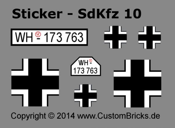 CUSTOM WW2 SdKfz 10 mit PaK 36 aus LEGO® Steinen