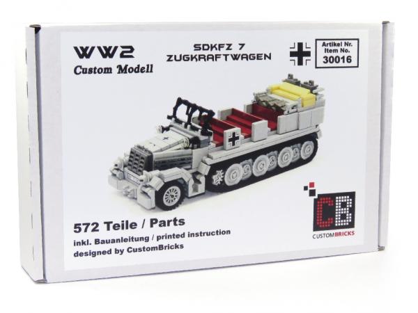 CUSTOM WW2 SdKfz 7 with soldier out of LEGO® bricks