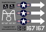 Custom Sticker WW2 Vought F4U Corsair - 167