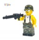CustomBricks US GI  Soldat mit Gun aus LEGO Teilen mit hochwertigem Druck